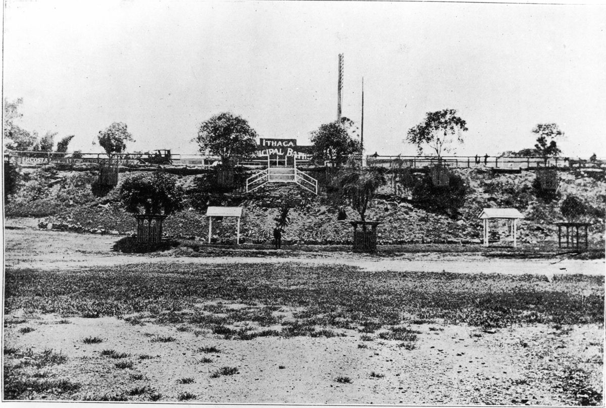 View of Lang Park sportsground , Brisbane, Queensland, 1919, Milton