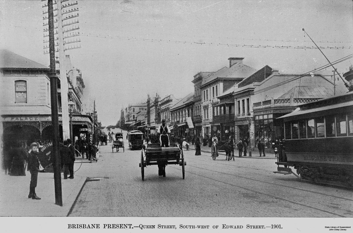 Queen Street, Brisbane, 1901, Brisbane City