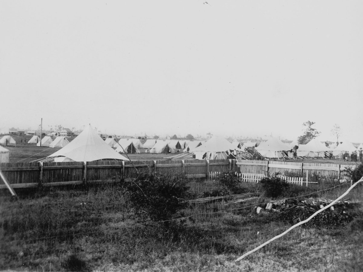 Pinkenba military camp, 1899