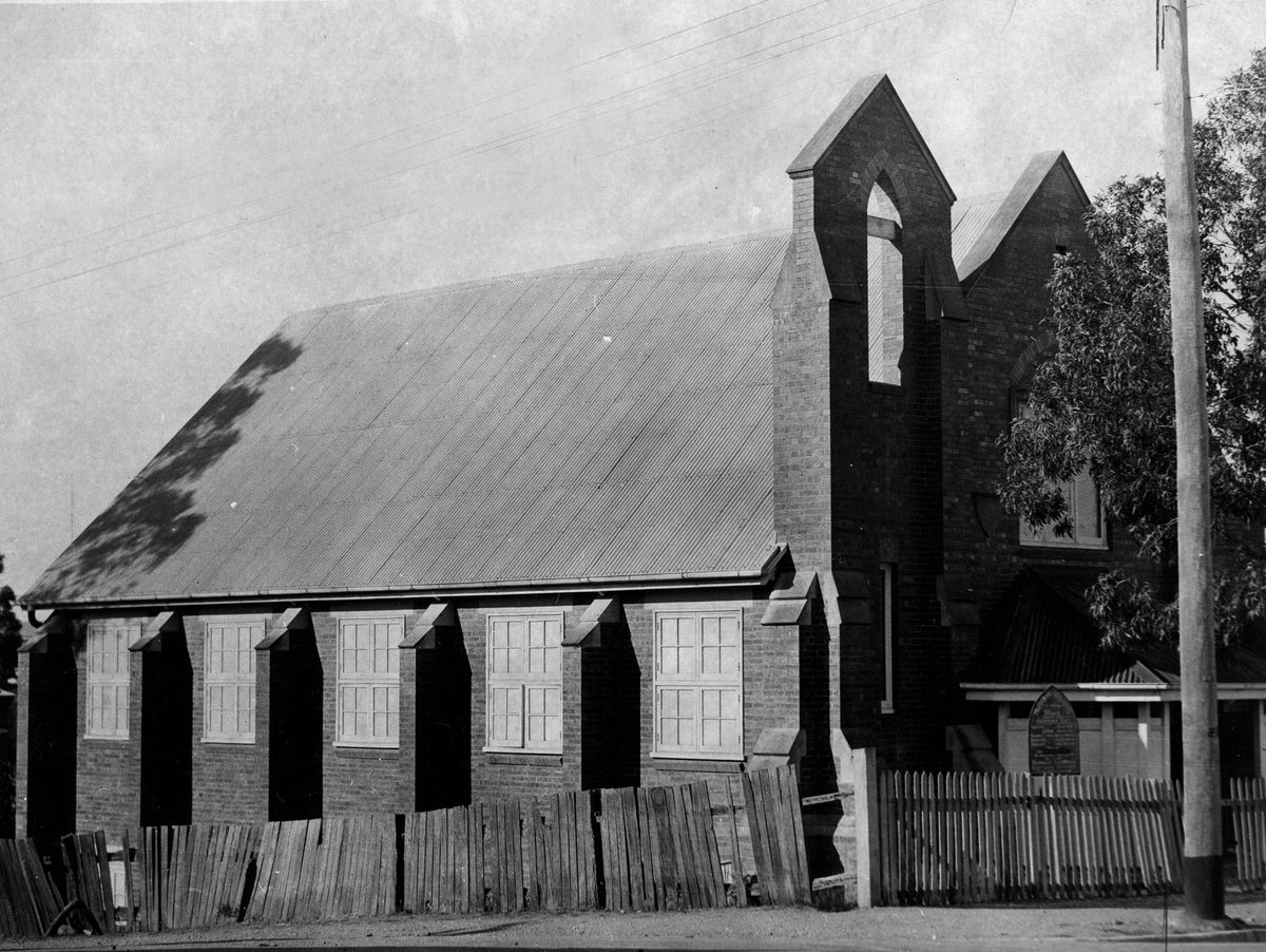 Kennedy Terrace Methodist Church at Paddington, photographed on 27 May 1933