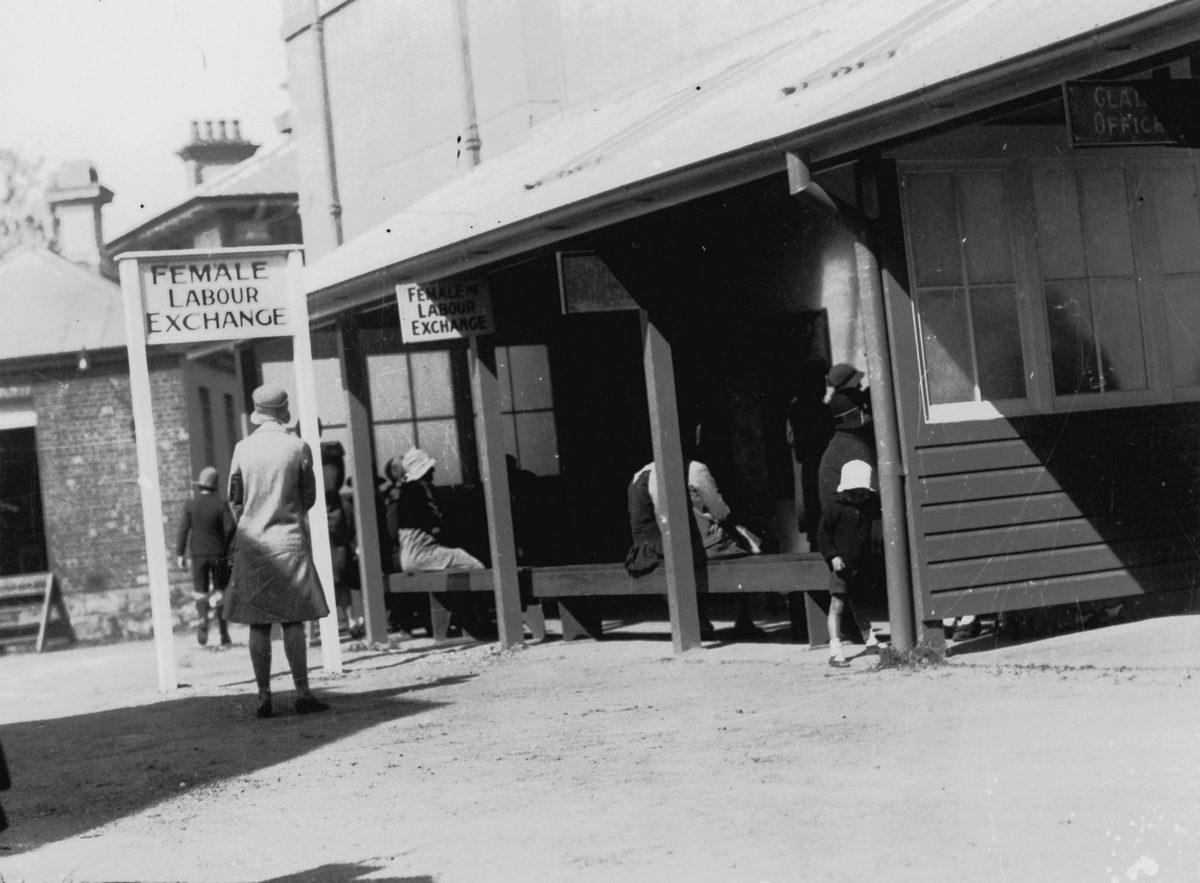 Female Labour Exchange waiting room, Brisbane, 1931