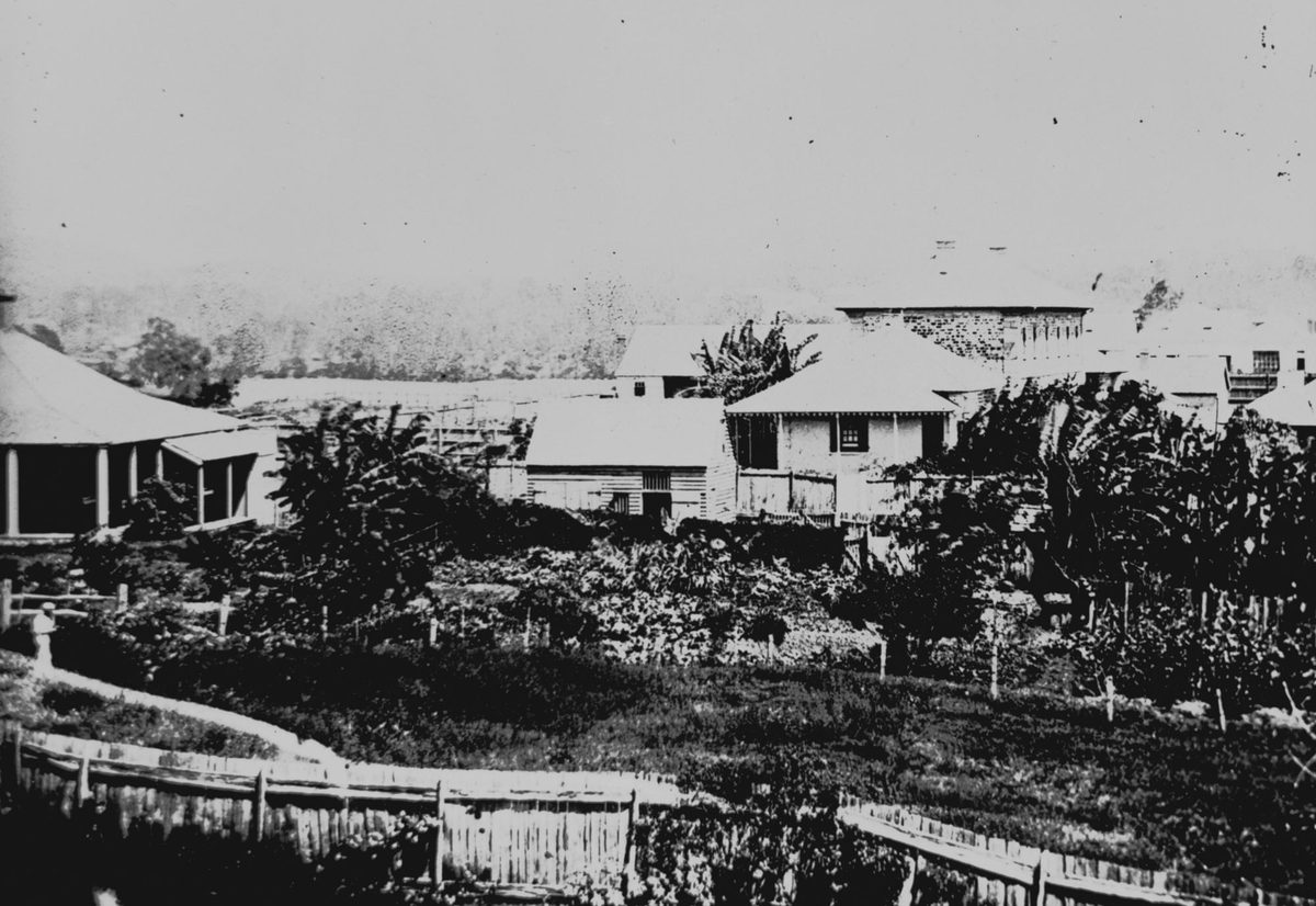 First Military Barracks in Brisbane, 1863