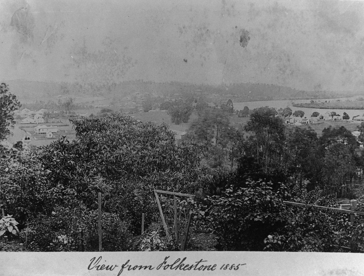 View from the Newstead residence of Folkestone, 1885