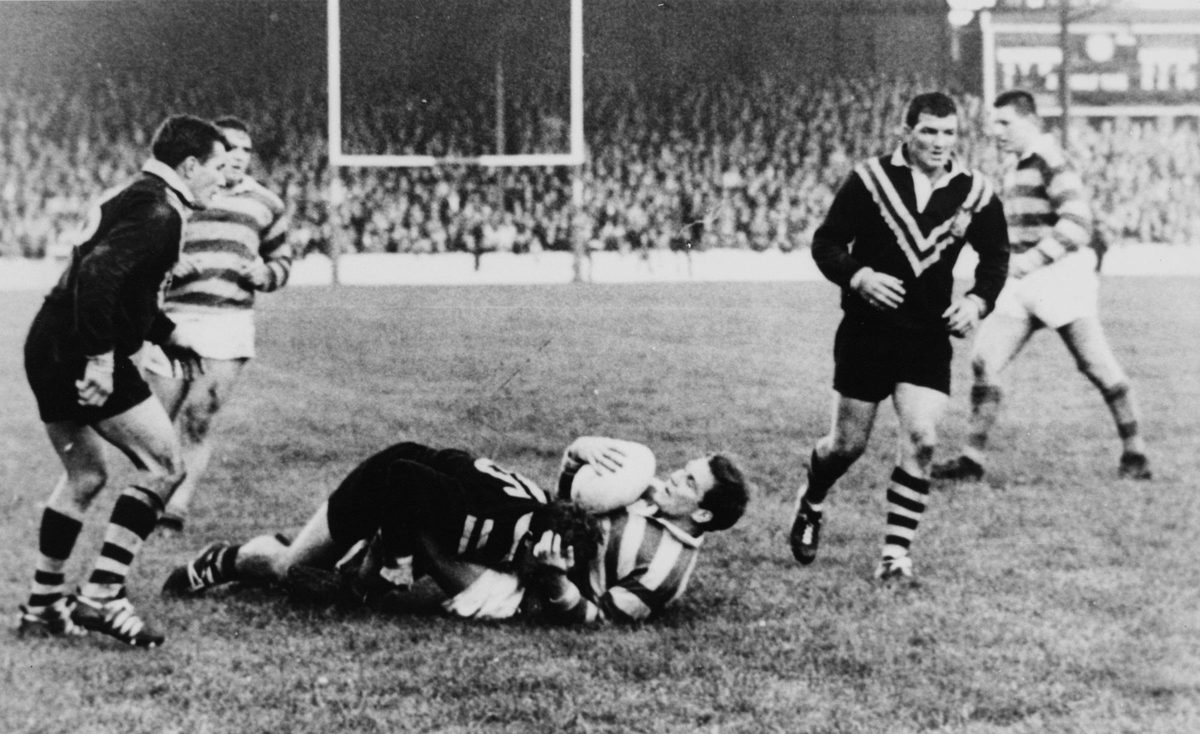 Australia played England in Brisbane, June 1934