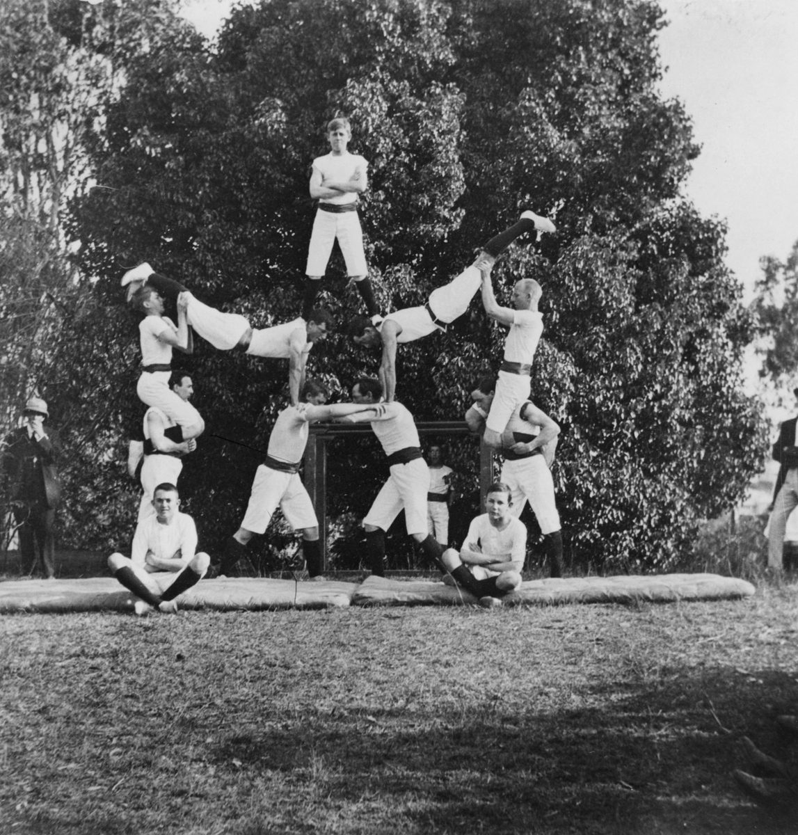 Christ Church Gymnasts at the Milton Patriotic Fair, September, 1915