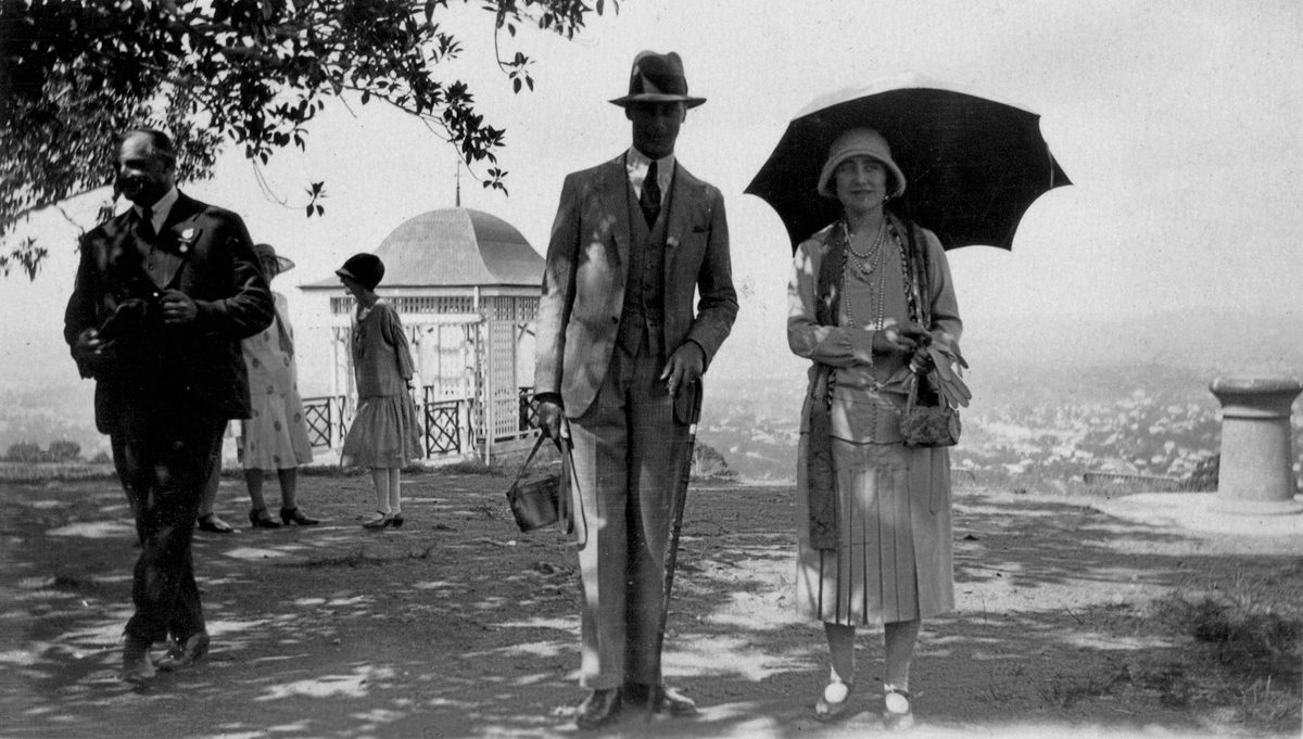 Their Royal Highnesses, the Duke and Duchess of York enjoy a morning at Mt. Coot-tha, April 1927