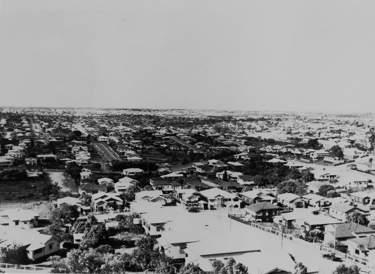 View from Eildon Hill, Windsor, in 1948