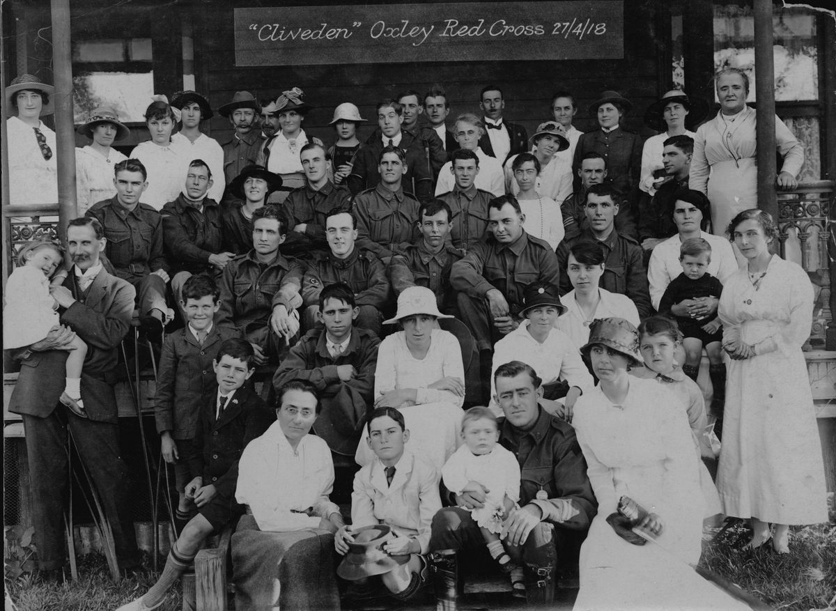 Oxley Red Cross at Cliveden, Oxley, 1918