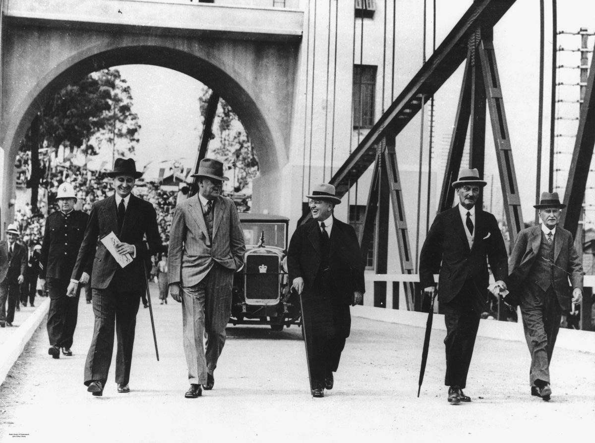 Official opening of the Indooroopilly Toll Bridge, Brisbane, 1936