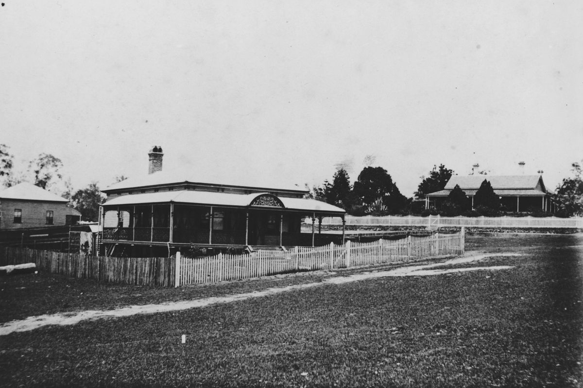 Houses in Ascog Terrace and Okedon Street, Toowong, Brisbane, 1891
