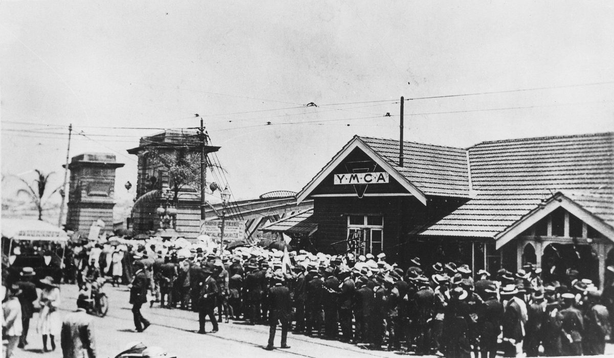 North Quay YMCA huts, 1917, Brisbane City