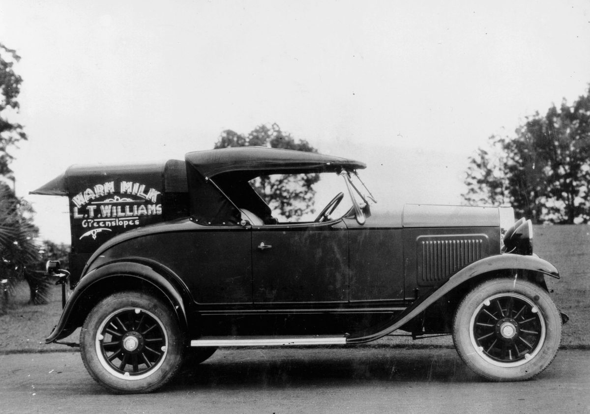 Whippet Superior milk delivery vehicle, 1930, Greenslopes