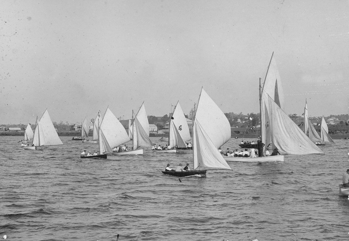 Sailing regatta, Brisbane, 1899