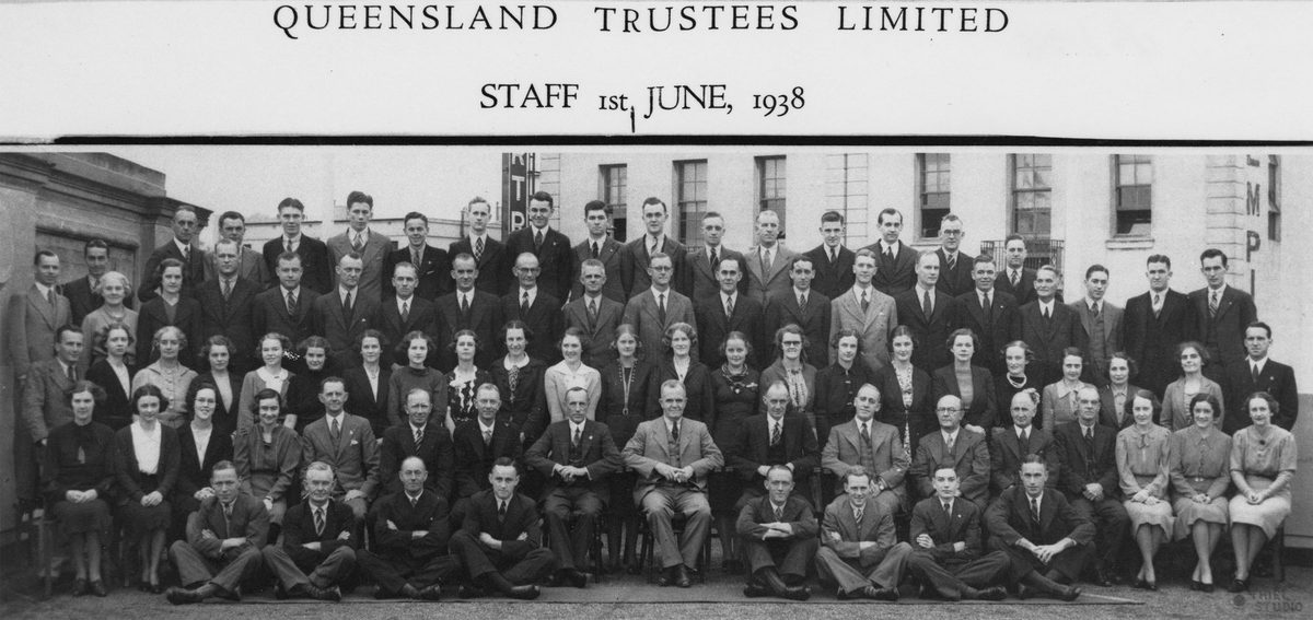 Queensland Trustees Ltd. Staff portrait , 1938, Brisbane