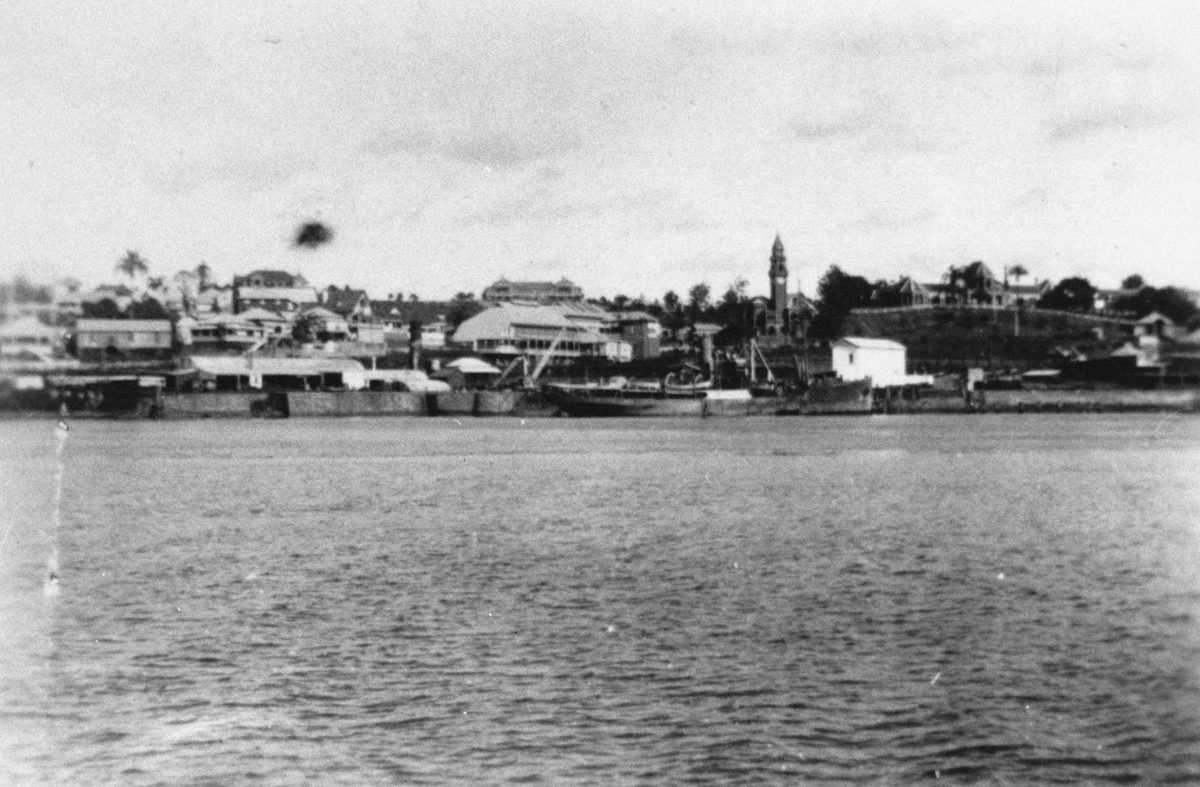 View across the Brisbane River to South Brisbane, 1927