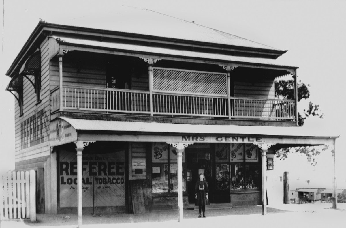 Mrs Gentle's Store at Red Hill, Brisbane, 1907, Red Hill Brisbane