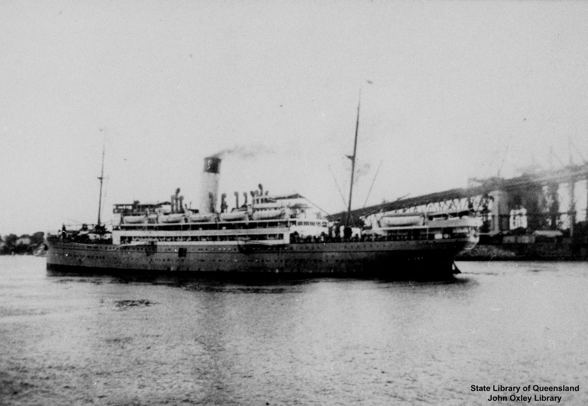 Canberra (ship), Brisbane (1939)