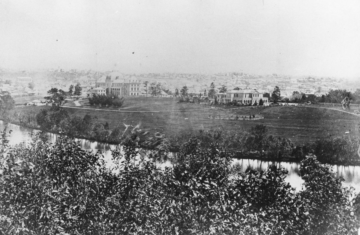Croquet ground at Government House, George Street, 1869, Brisbane City