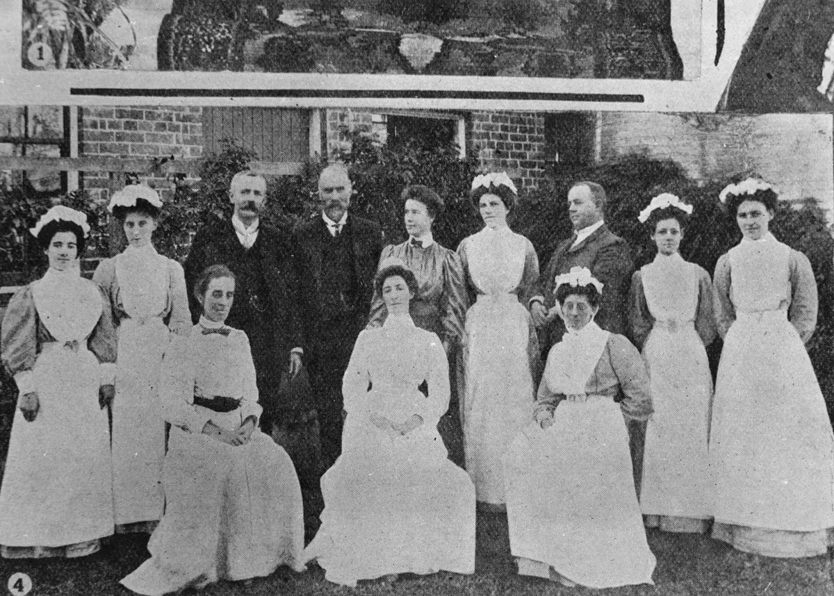 Medical and nursing staff of the Lady Lamington Hospital in Brisbane, 1908