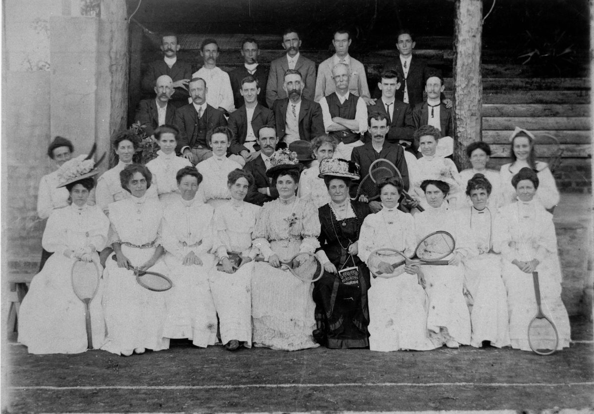 Opening of Pratt's Tennis Court at Enoggera, Brisbane, Queensland, 1905