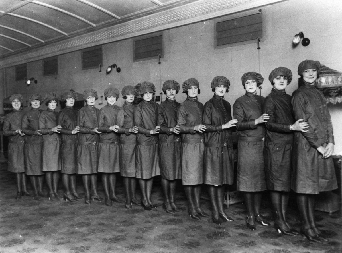 Usherettes at the Wintergarden Theatre, Brisbane, 1926
