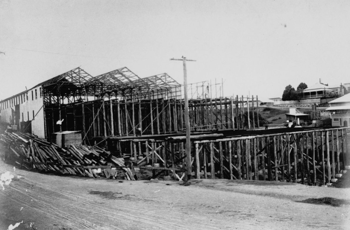 Construction of the Paddington tram depot (1915)