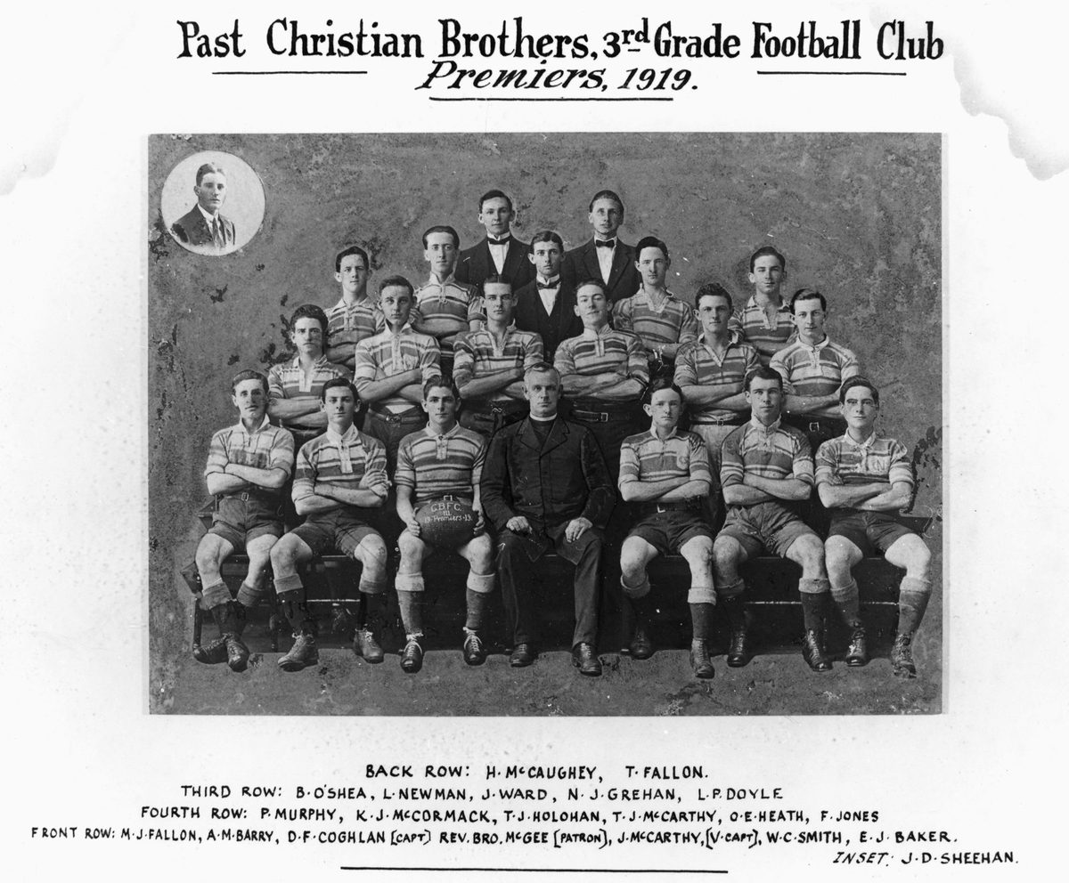 Past Christian Brothers, 3rd grade football club premiers, Brisbane, 1919