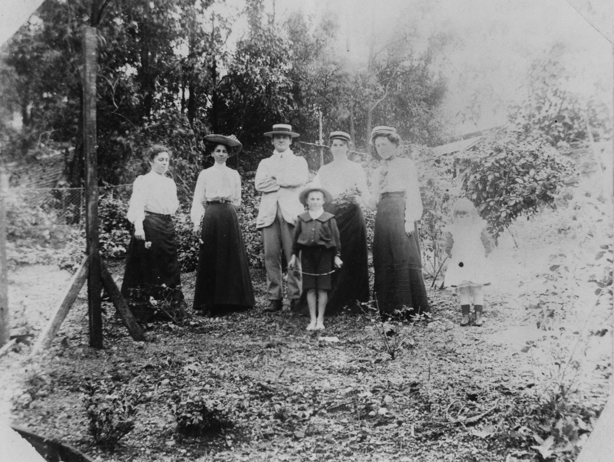 Garden at Ecksleigh in Toowong, suburb of Brisbane, 1904