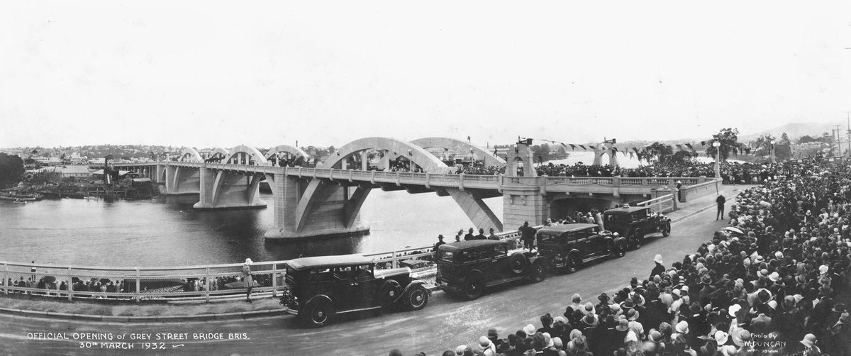 Official opening of the Grey Street Bridge, Brisbane, 1932, Brisbane City
