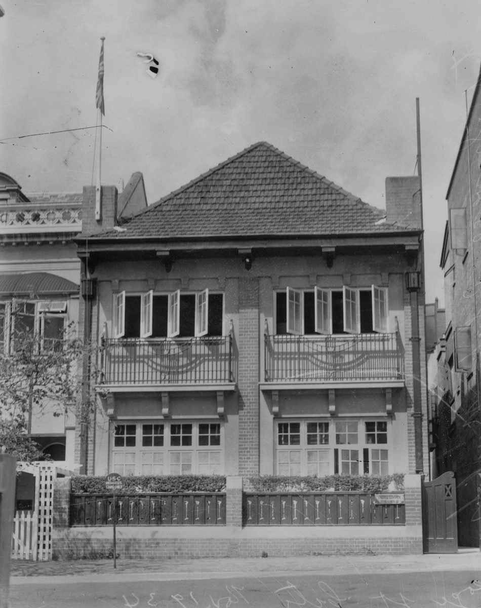 United Service Club building on George Street, Brisbane, 1934, Brisbane City